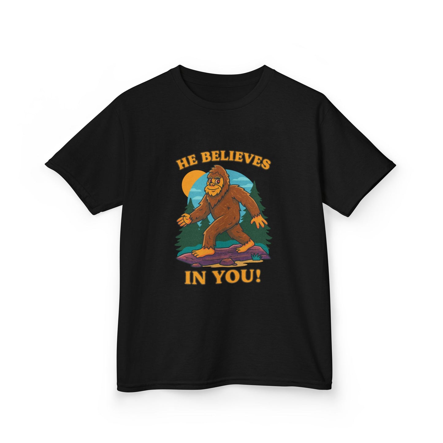 Kid's Bigfoot Believes in You Tee