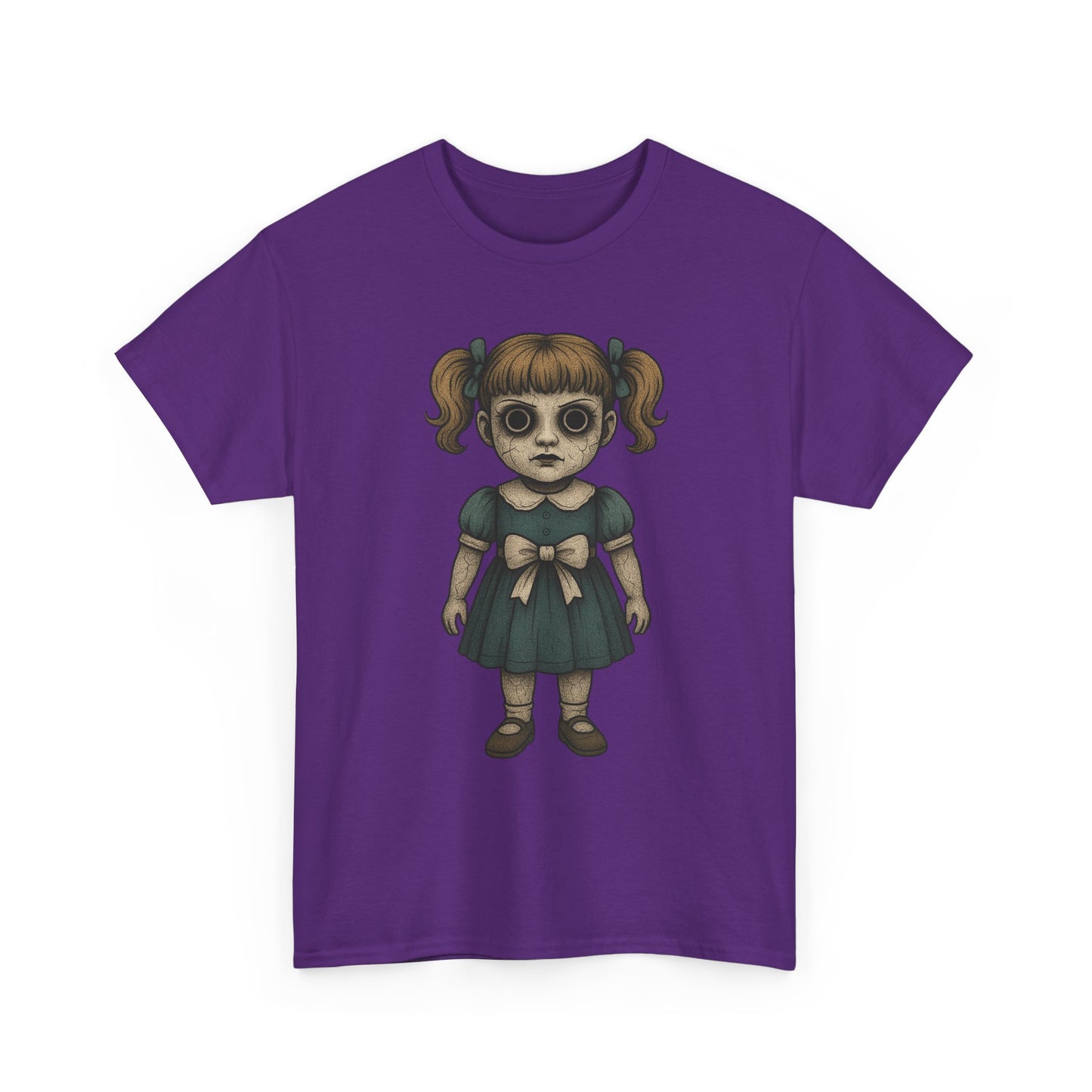 Full Body Haunted Doll Tee – Creepy Paranormal T-Shirt