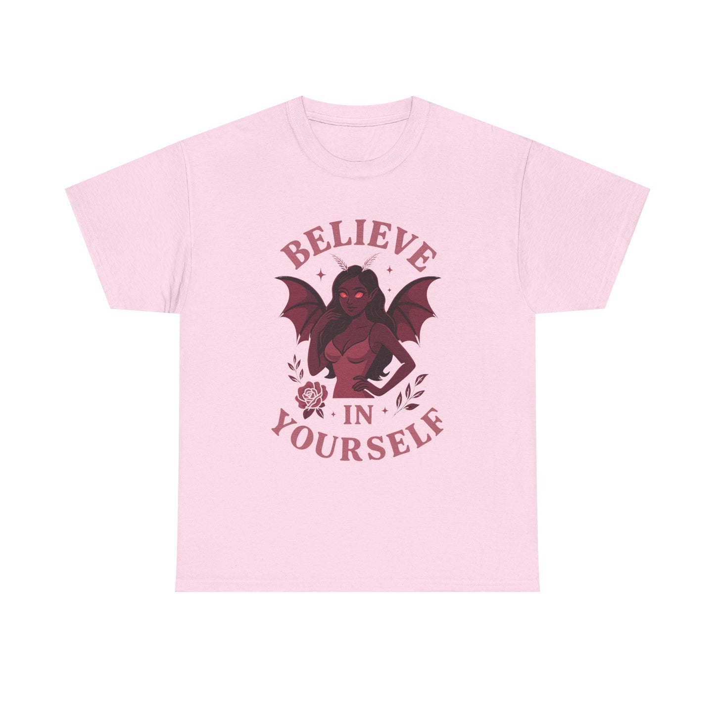Believe in Yourself Tee – Feminine Mothwoman Paranormal T-Shirt