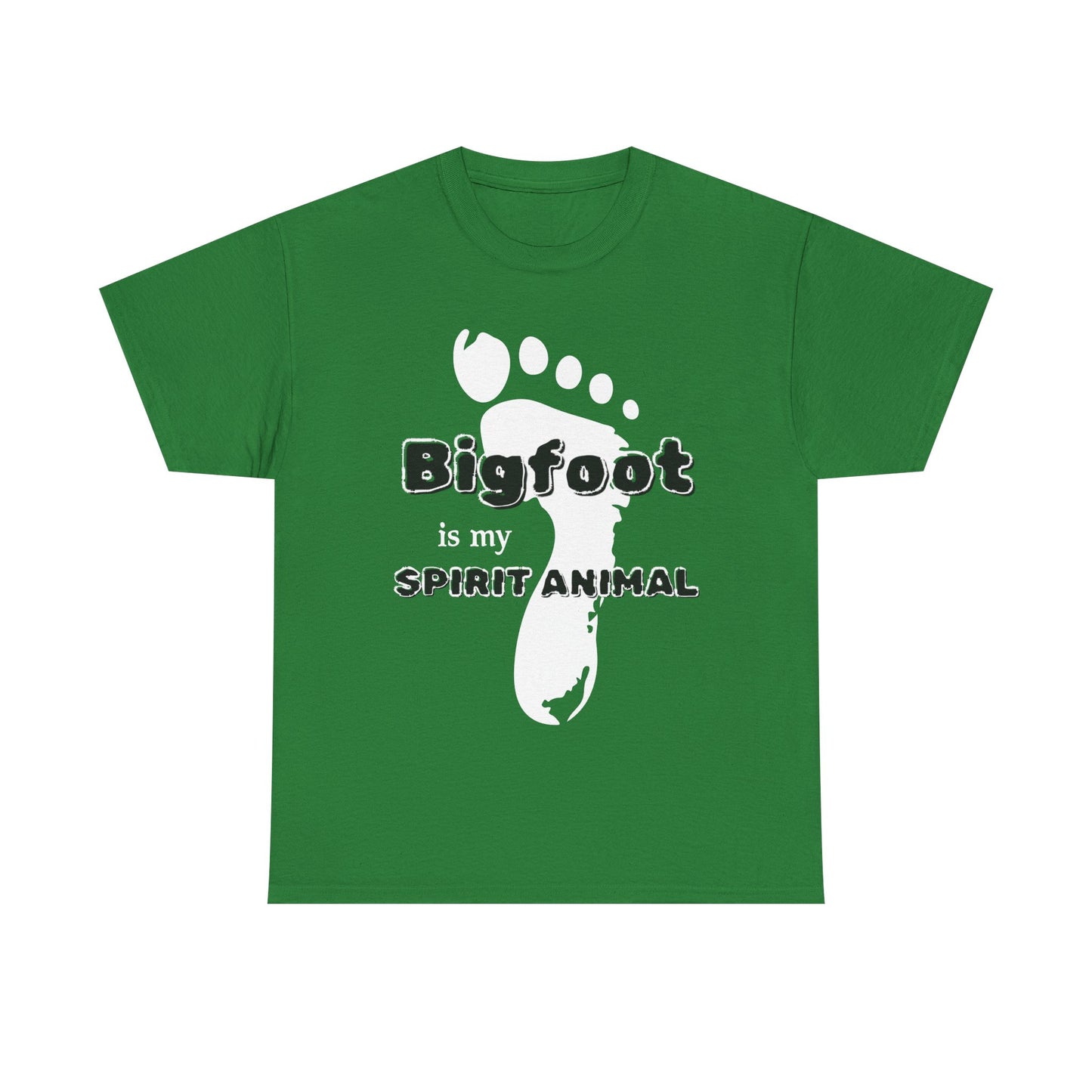 Bigfoot Is My Spirit Animal (White Text) Unisex Tee