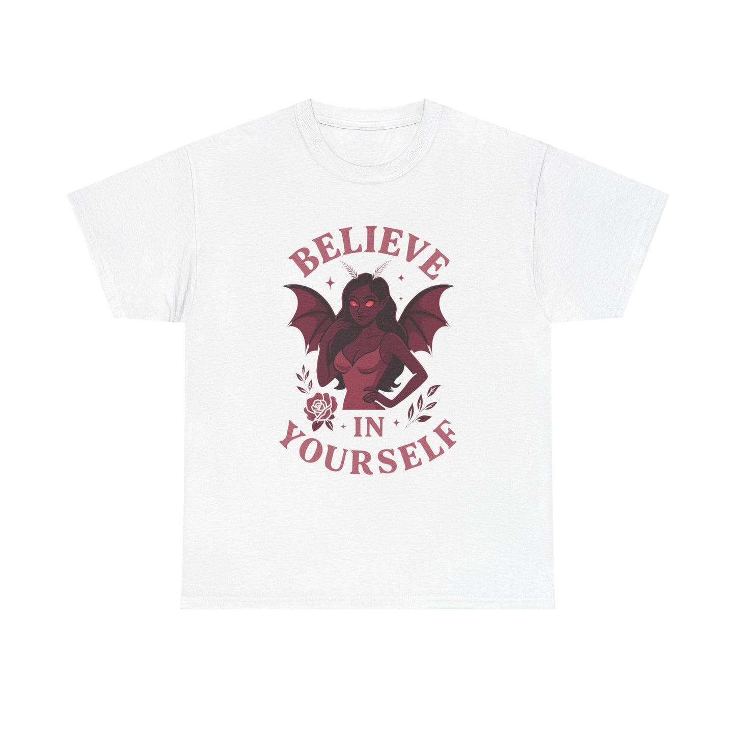 Believe in Yourself Tee – Feminine Mothwoman Paranormal T-Shirt