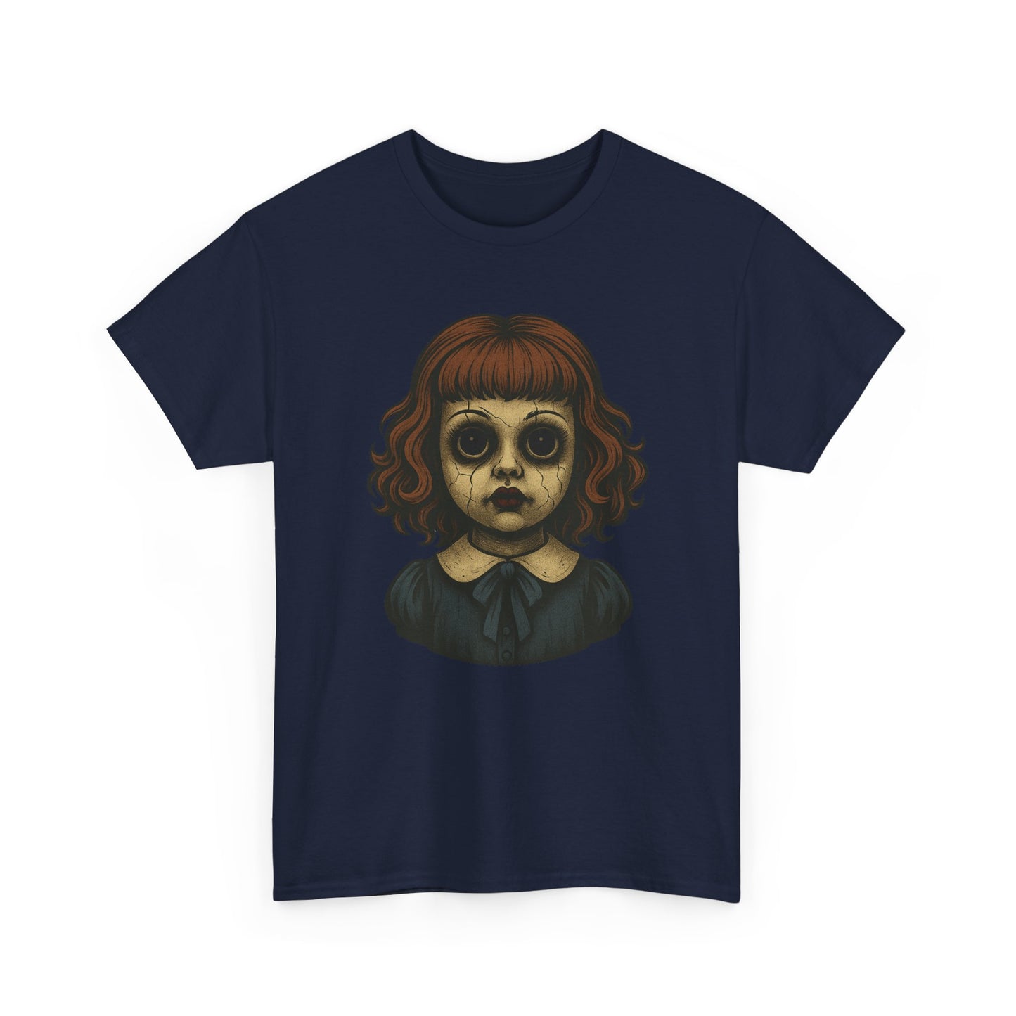 Creepy Haunted Doll Tee – Paranormal Horror T-Shirt