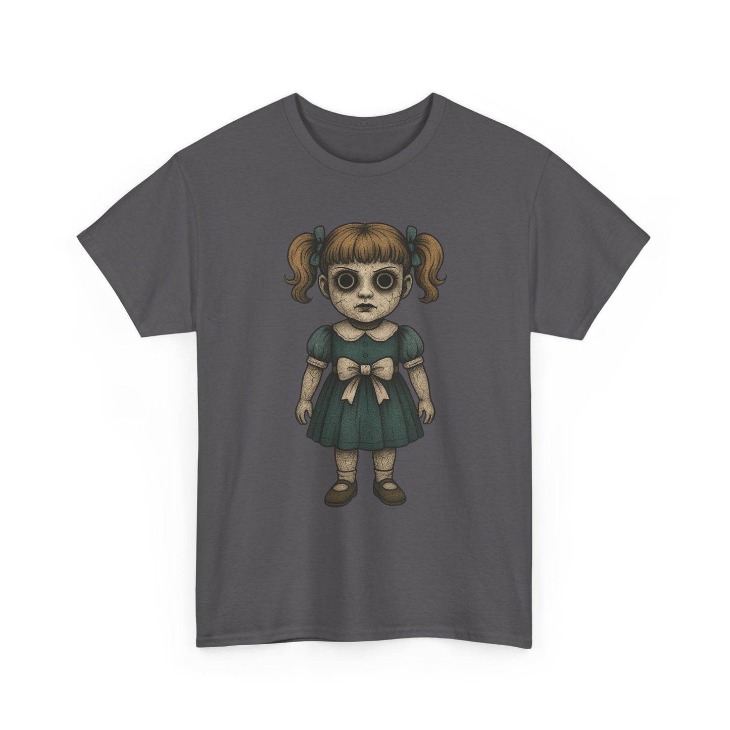 Full Body Haunted Doll Tee – Creepy Paranormal T-Shirt