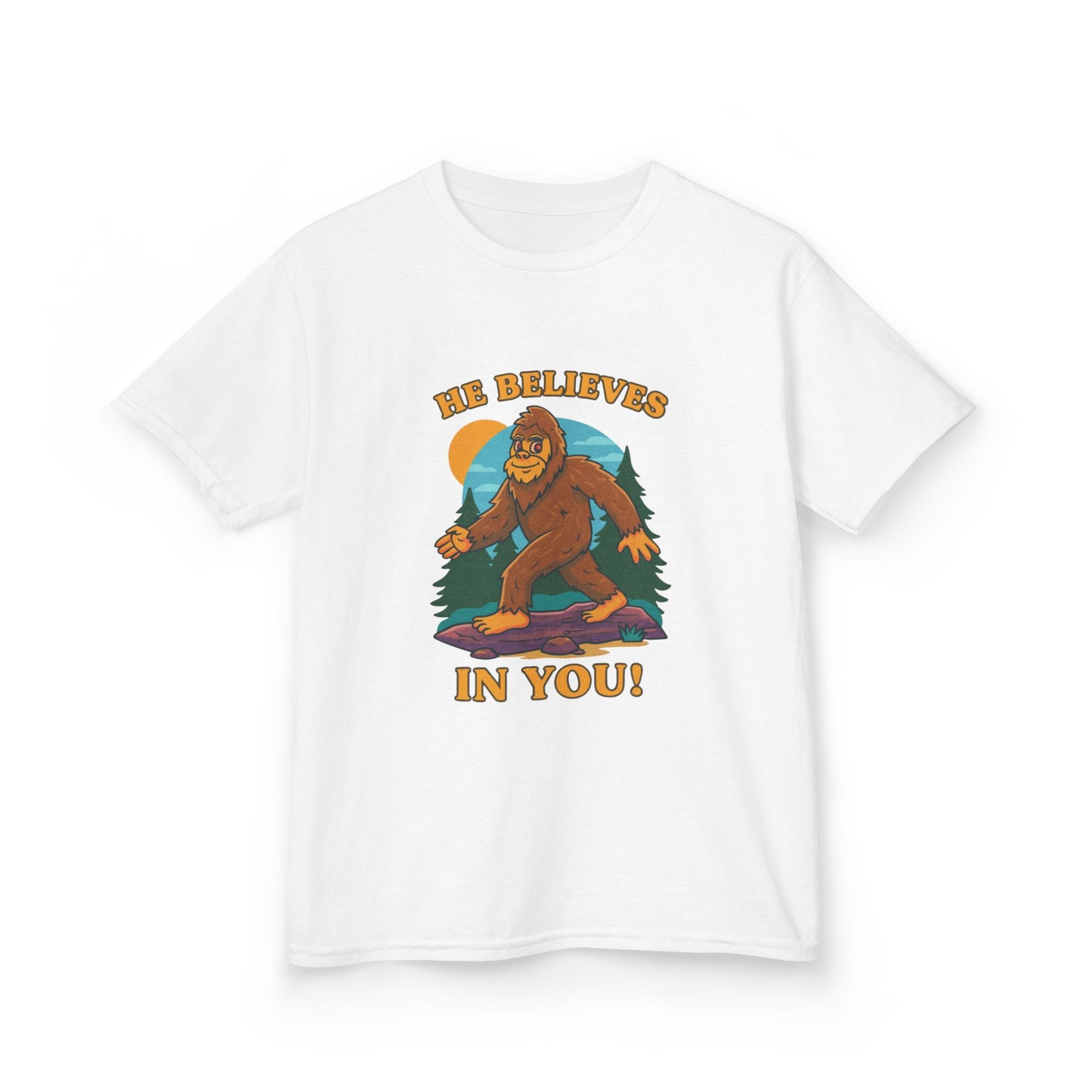 Kid's Bigfoot Believes in You Tee