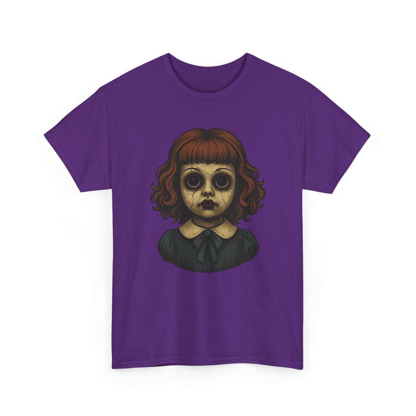Creepy Haunted Doll Tee – Paranormal Horror T-Shirt