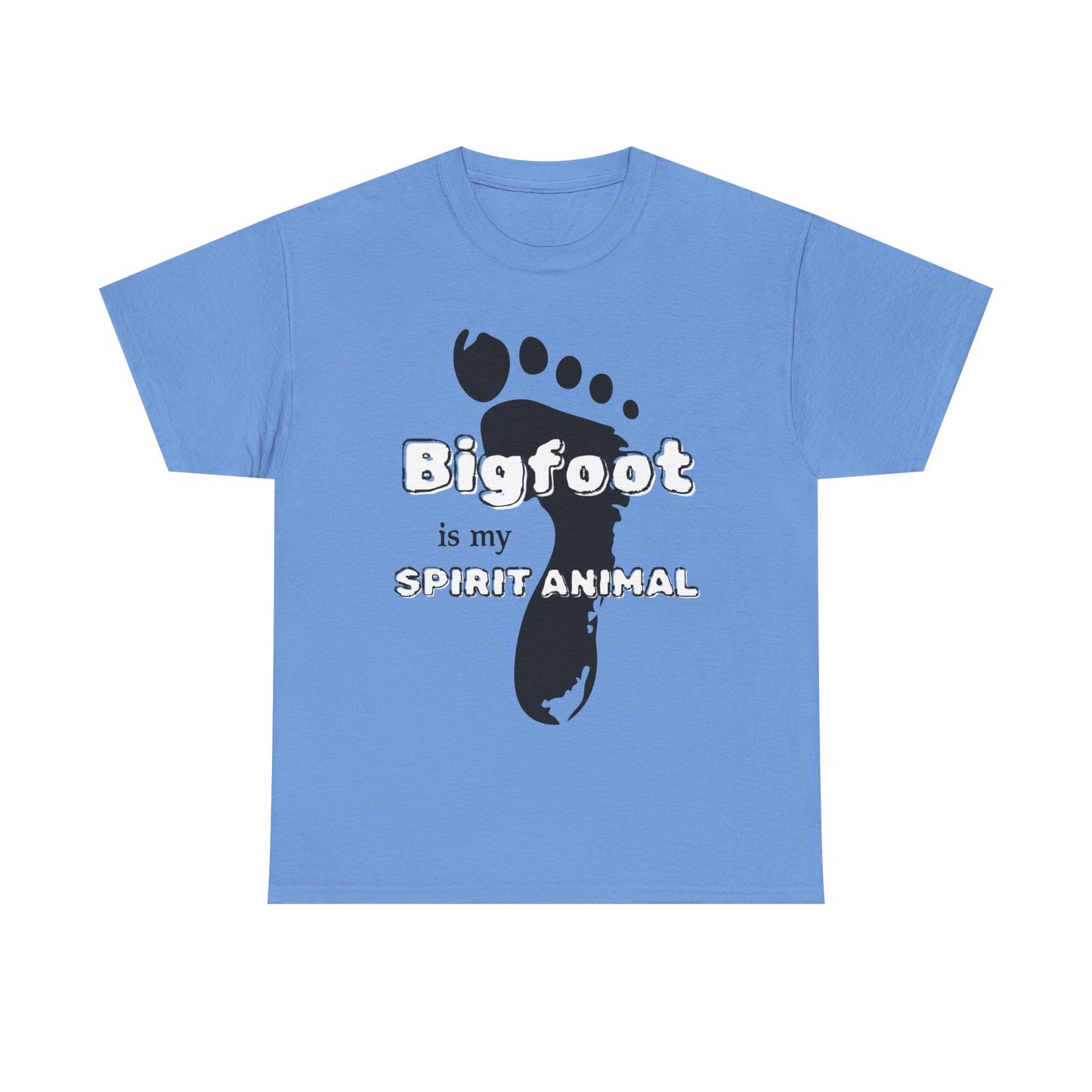 Bigfoot Is My Spirit Animal (Black Text) Unisex Tee