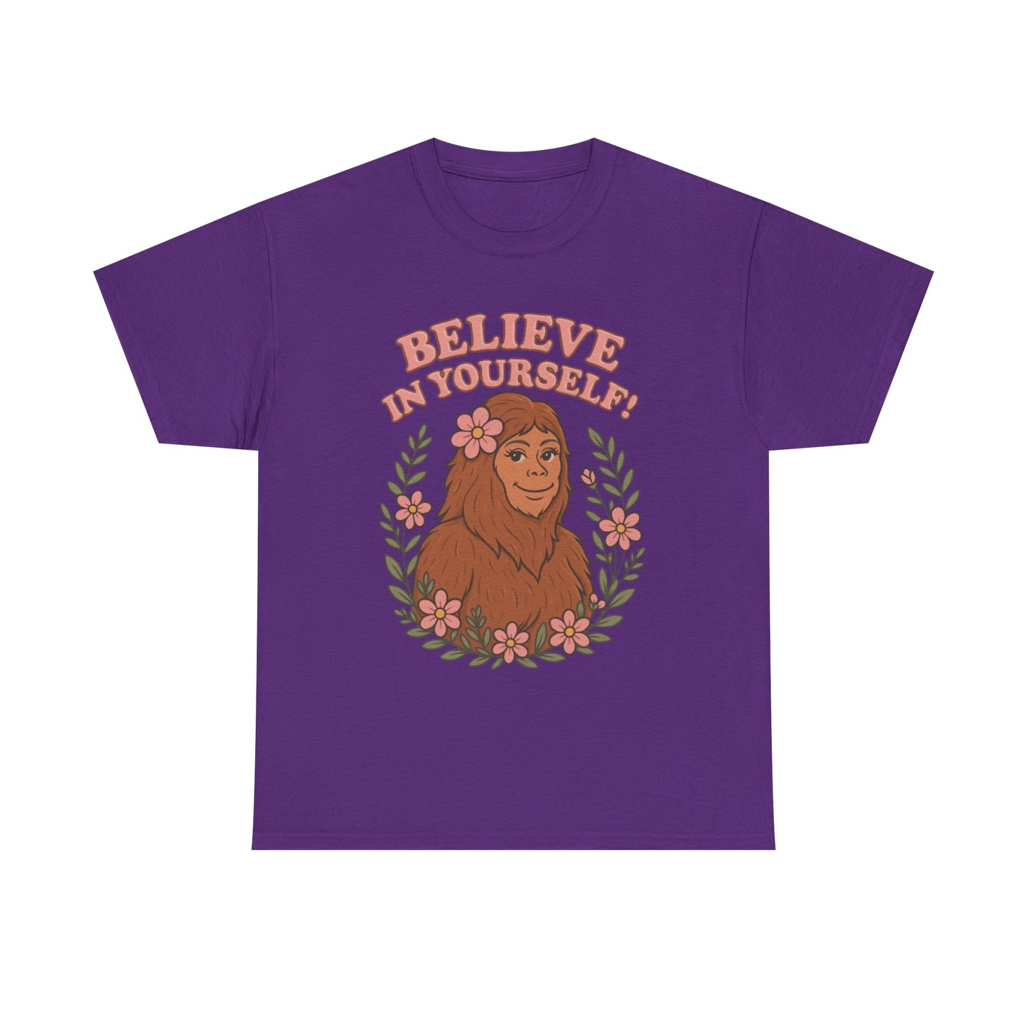 Believe in Yourself Tee – Feminine Bigfoot Cryptid T-Shirt