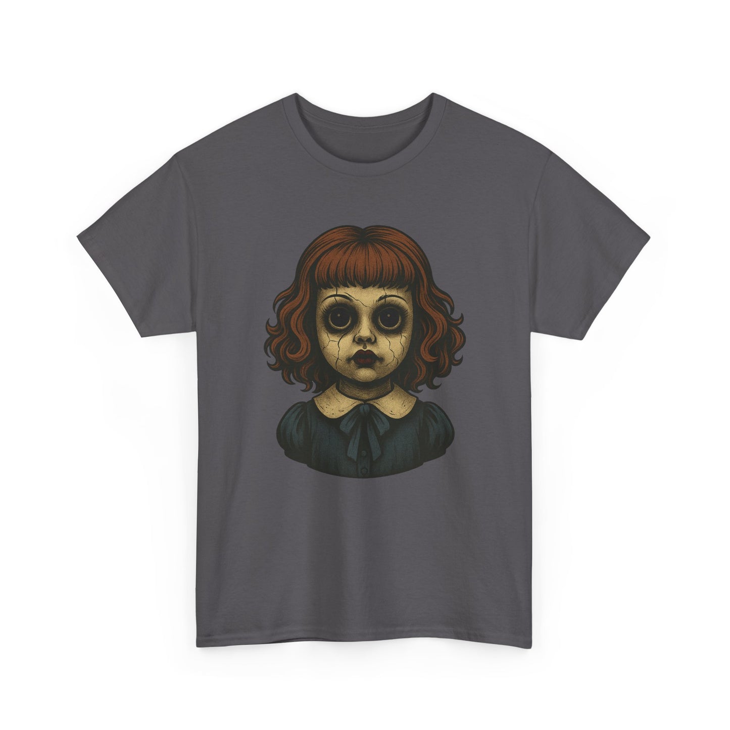 Creepy Haunted Doll Tee – Paranormal Horror T-Shirt