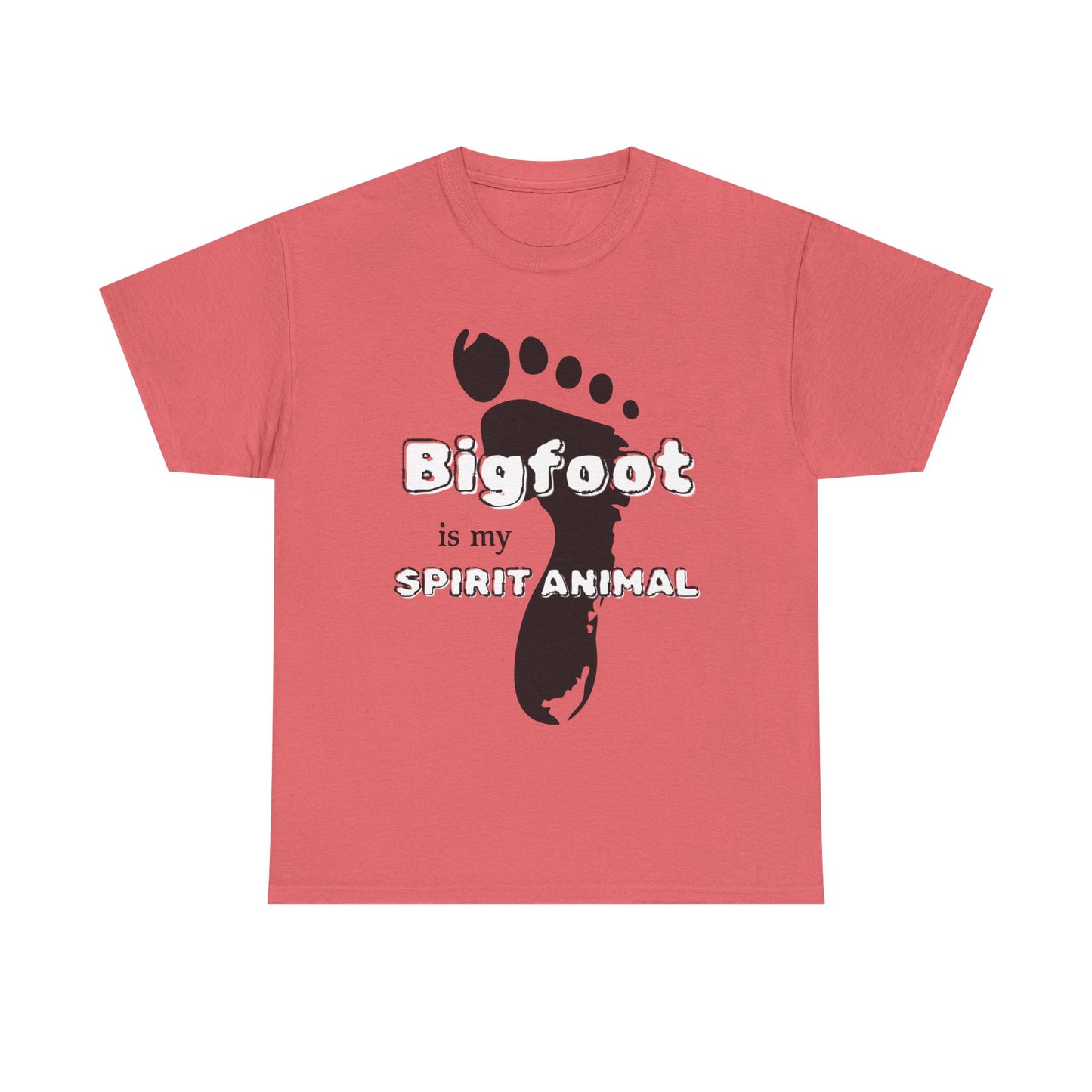 Bigfoot Is My Spirit Animal (Black Text) Unisex Tee