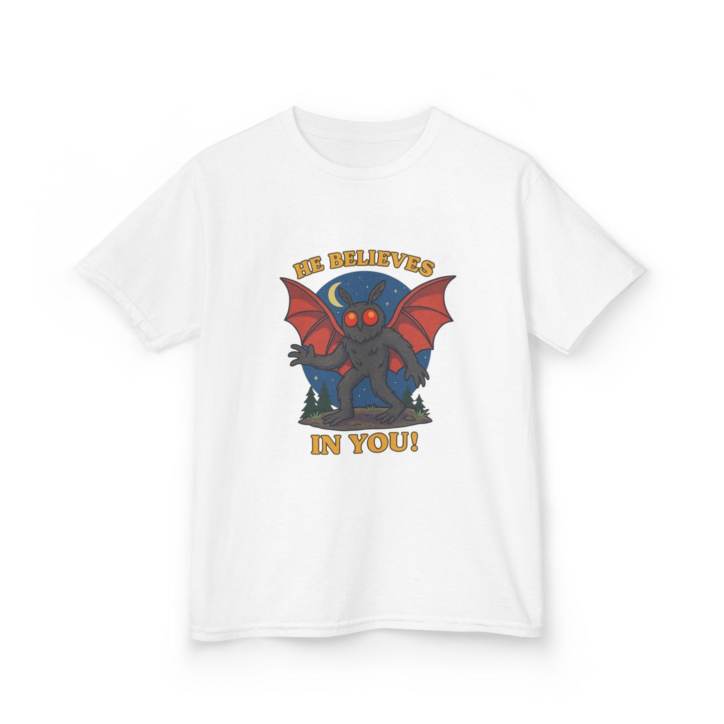Kid's Mothman Believes in You Tee