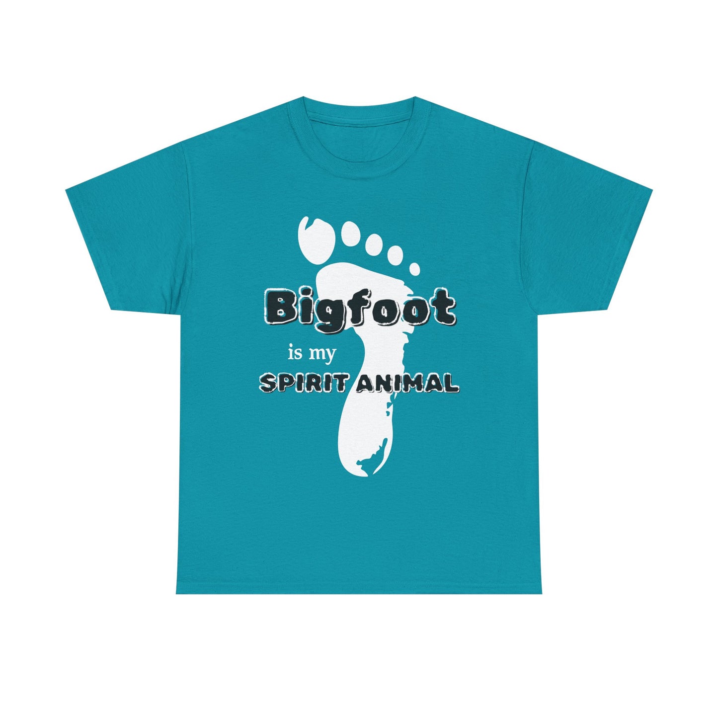 Bigfoot Is My Spirit Animal (White Text) Unisex Tee