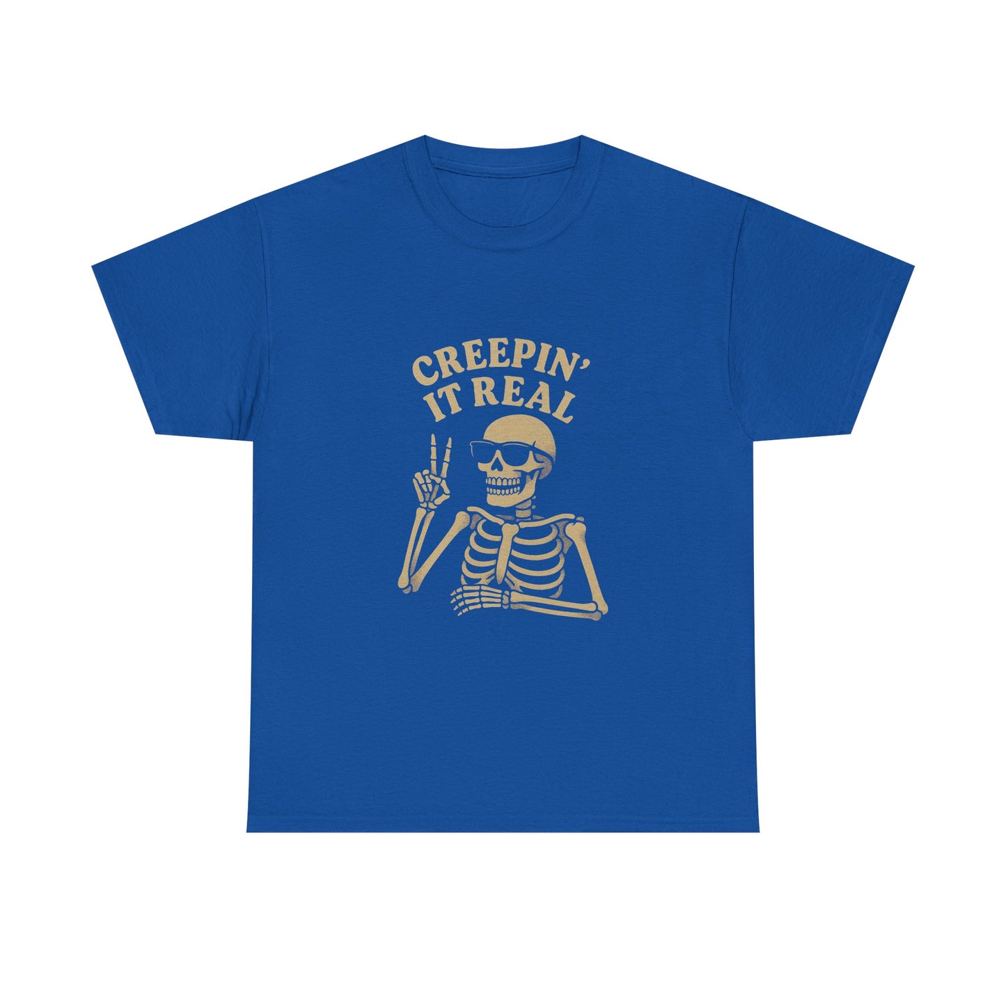 Creepin’ It Real Tee – Funny Skeleton Paranormal T-Shirt