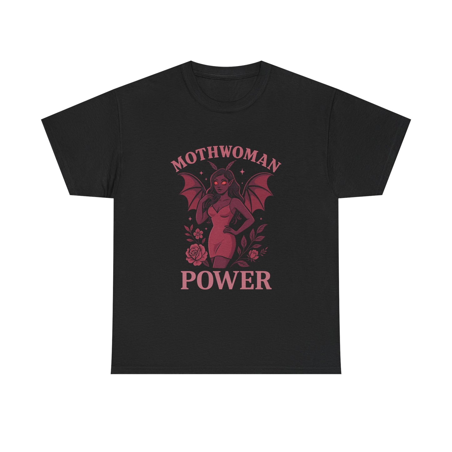 Mothwoman Power Tee – Feminine Cryptid Paranormal T-Shirt