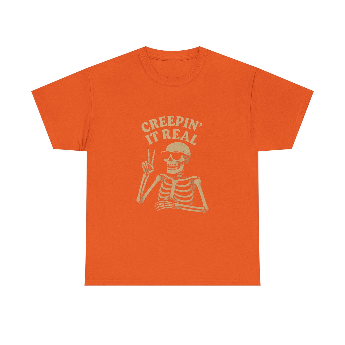 Creepin’ It Real Tee – Funny Skeleton Paranormal T-Shirt