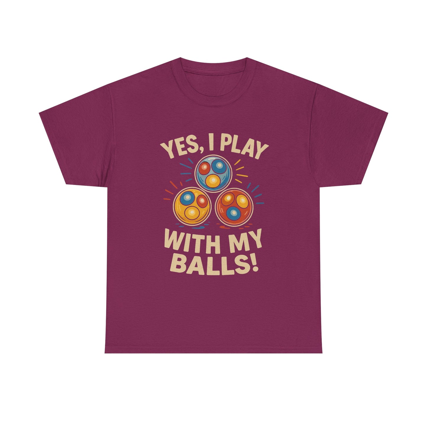 Yes, I Play With My Balls Tee – Ghost Hunting Cat Balls Shirt