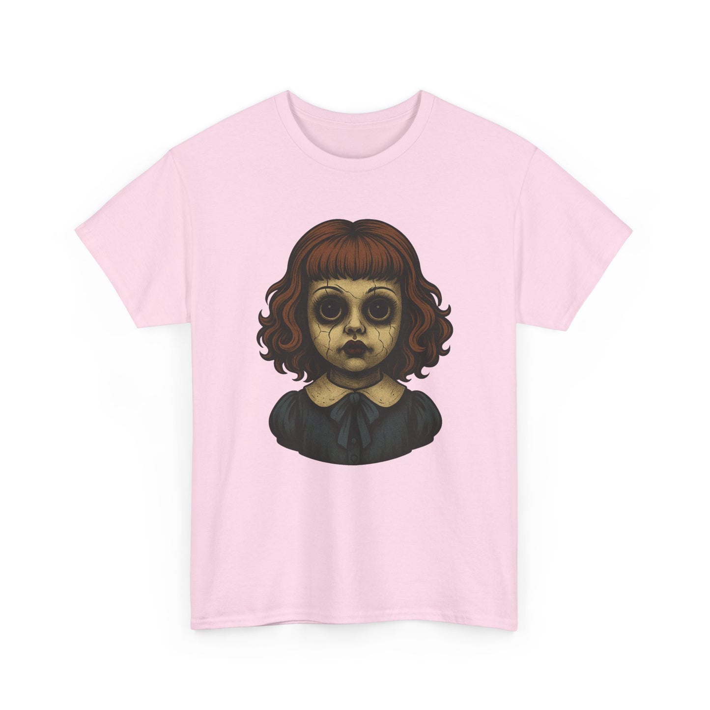 Creepy Haunted Doll Tee – Paranormal Horror T-Shirt