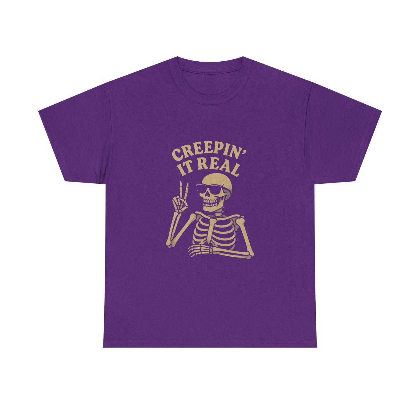 Creepin’ It Real Tee – Funny Skeleton Paranormal T-Shirt