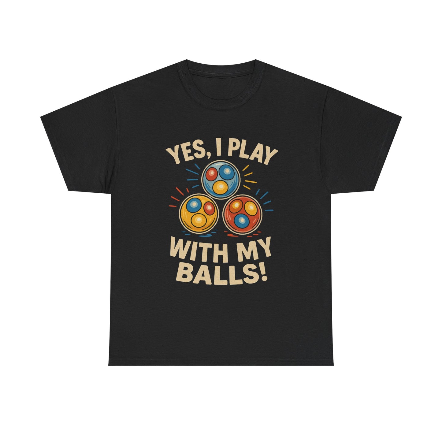 Yes, I Play With My Balls Tee – Ghost Hunting Cat Balls Shirt