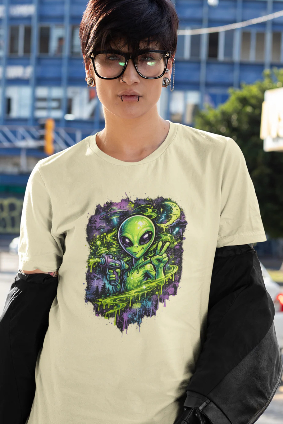 Alien Graffiti Tee