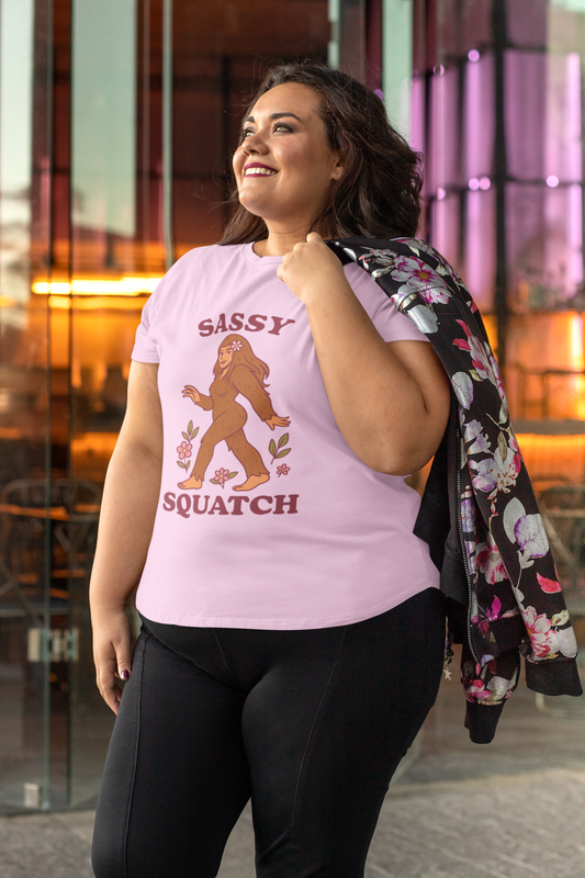 Sassy Squatch Tee – Feminine Bigfoot Cryptid T-Shirt