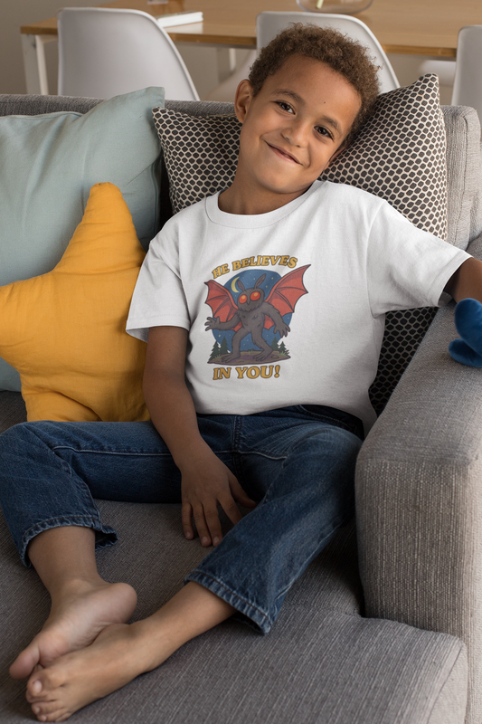 Kid's Mothman Believes in You Tee