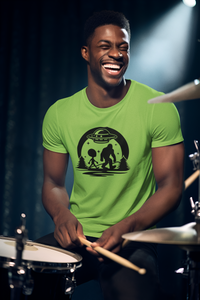 Alien and Bigfoot (Black Text) Tee