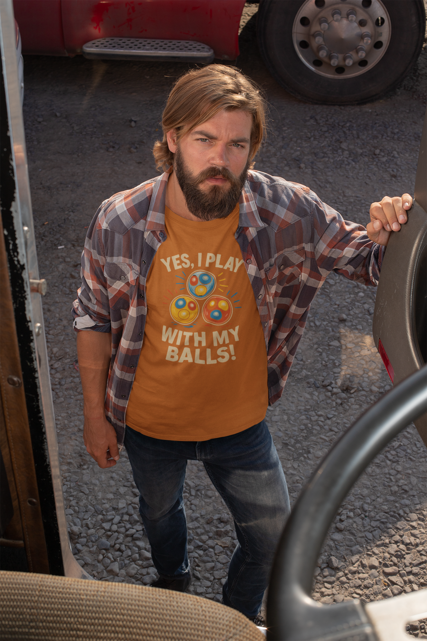 Yes, I Play With My Balls Tee – Ghost Hunting Cat Balls Shirt