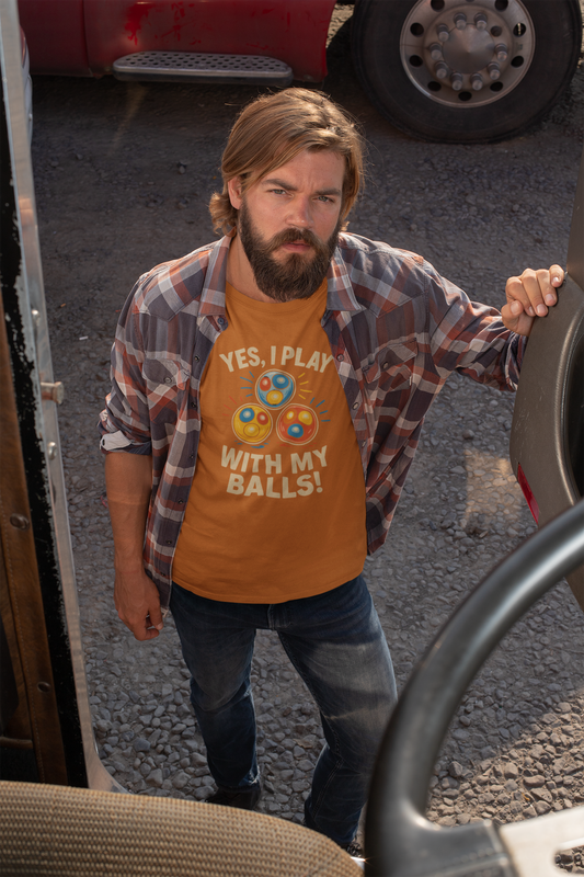 Yes, I Play With My Balls Tee – Ghost Hunting Cat Balls Shirt