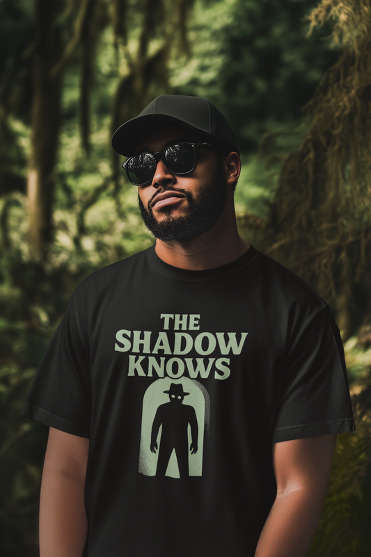 The Shadow Knows Tee – Creepy Shadow Figure Paranormal T-Shirt